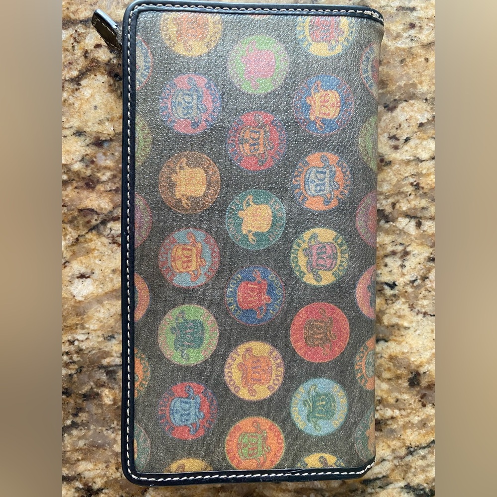 Dooney & Bourke Multicolor Circle Pattern Wallet - image 1
